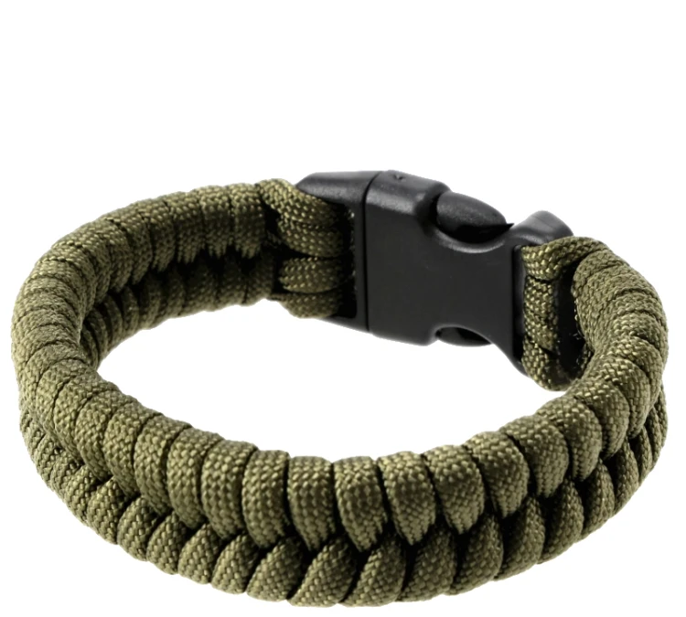 Bransoletka Paracord EDCX Fish - Army Green