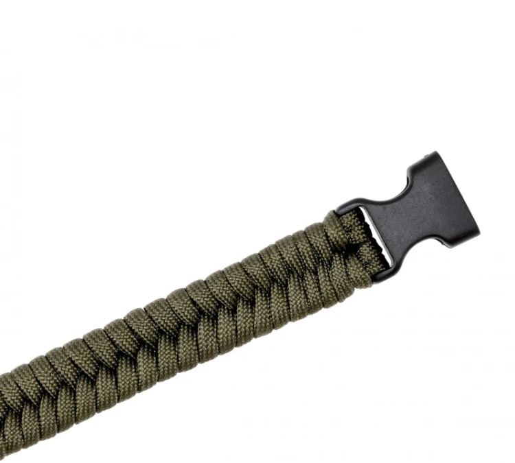 Bransoletka Paracord EDCX Fish - Army Green