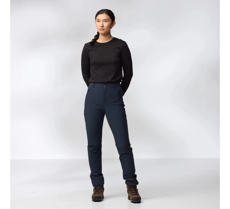 Koszulka damska Fjällräven Abisko Wool L/S 84102 - Black (550)