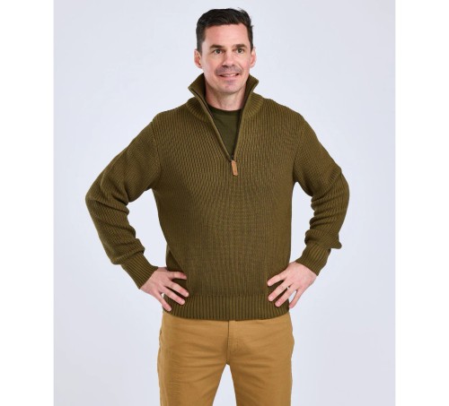Sweter Pinewood Philip Knitted 5368 - Olive Green