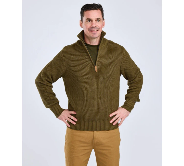 Sweter Pinewood Philip Knitted 5368 - Olive Green
