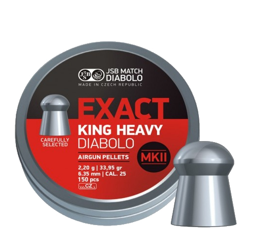 Śrut diabolo JSB Exact King Heavy 6,35 mm (150)
