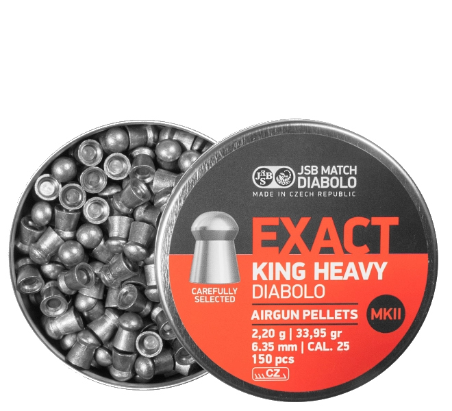Śrut diabolo JSB Exact King Heavy 6,35 mm (150)