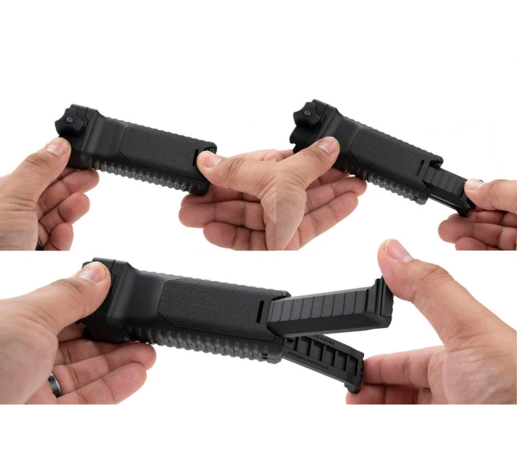 Chwyt przedni z dwójnogiem Strike Industries - Picatinny - Czarny - (SI-AR-BIPOD)