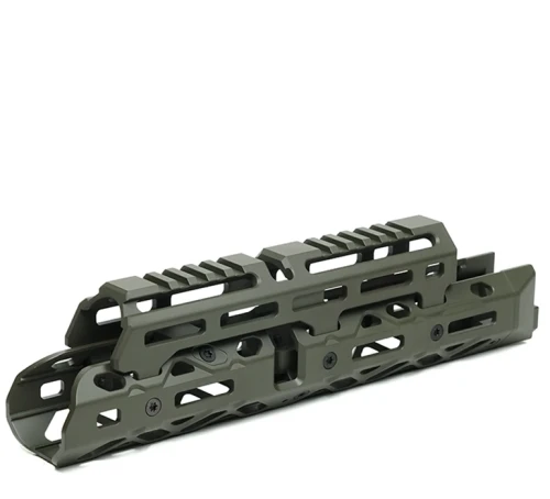 Łoże aluminiowe M-LOK do AK KRUK - średnie, długa nakładka rury gazowej - OD Green (CRC-1U020B-ODG)