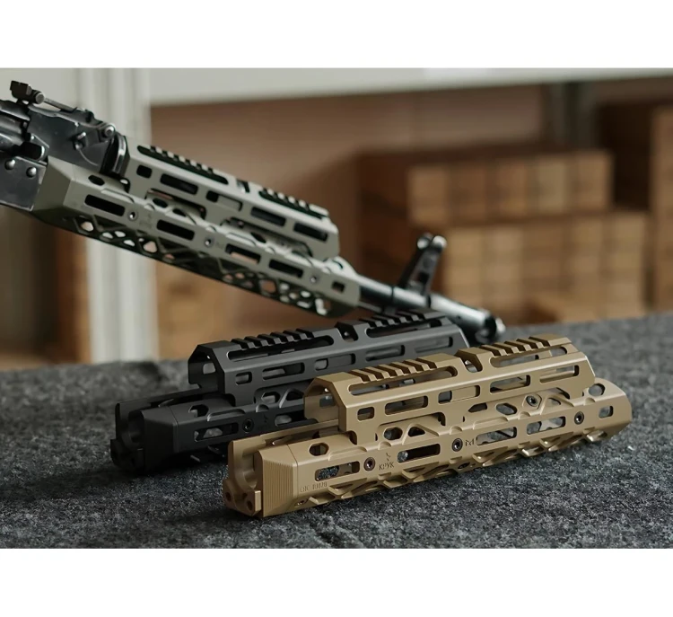 Łoże aluminiowe M-LOK do AK KRUK - średnie, długa nakładka rury gazowej - OD Green (CRC-1U020B-ODG)