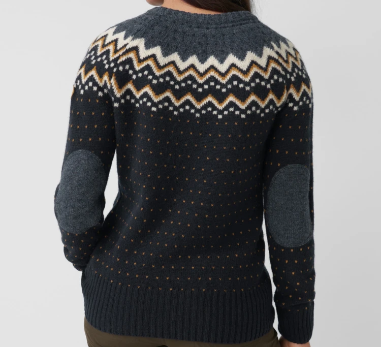 Sweter damski Fjällräven Övik Knit 89941 - Dark Garnet (356)