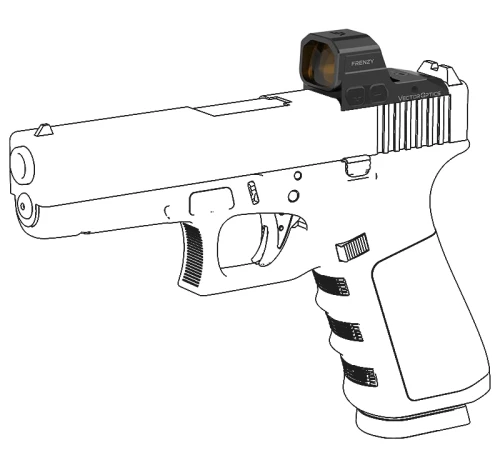 Kolimator Vector Optics Frenzy FA 1x16x21 GLOCK MOS - SCRD-81