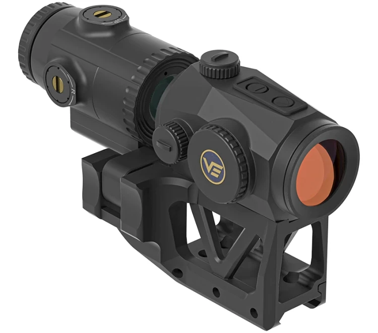 Zestaw Vector Optics - Kolimator Scrapper 1x25 MRT + Powiększalnik Paragon 3x + Montaż Picatinny - SCRMMK-01