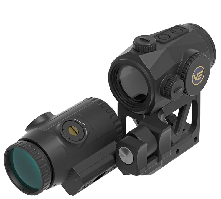 Zestaw Vector Optics - Kolimator Scrapper 1x25 MRT + Powiększalnik Paragon 3x + Montaż Picatinny - SCRMMK-01