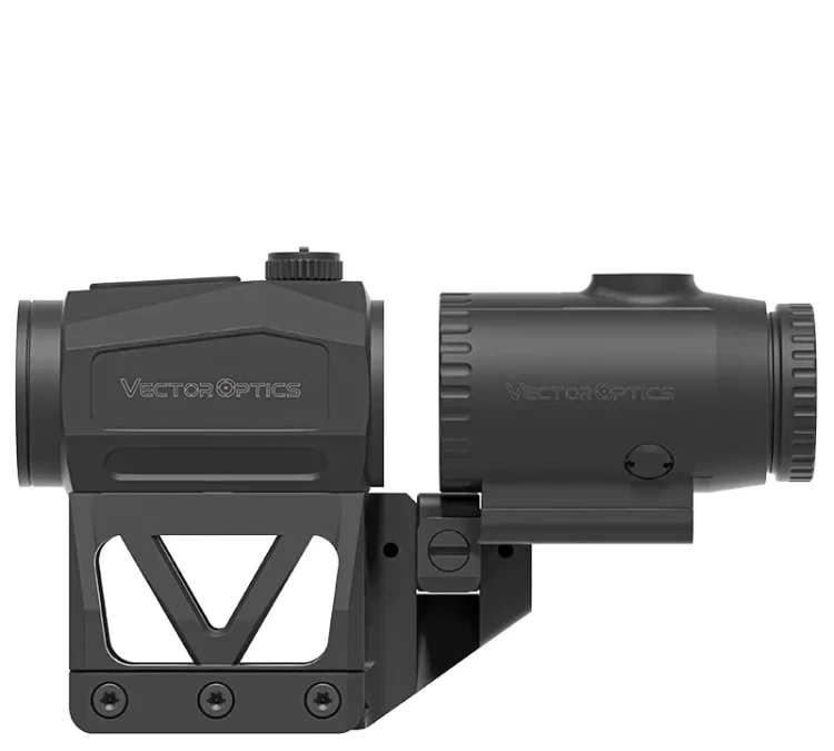 Zestaw Vector Optics - Kolimator Scrapper 1x25 MRT + Powiększalnik Paragon 3x + Montaż Picatinny - SCRMMK-01