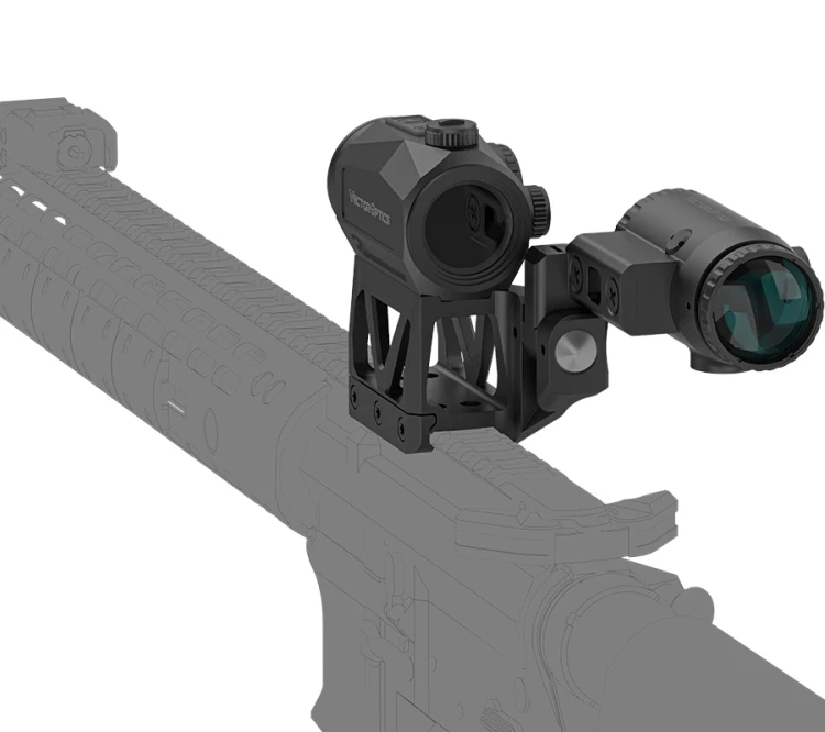 Zestaw Vector Optics - Kolimator Scrapper 1x25 MRT + Powiększalnik Paragon 3x + Montaż Picatinny - SCRMMK-01
