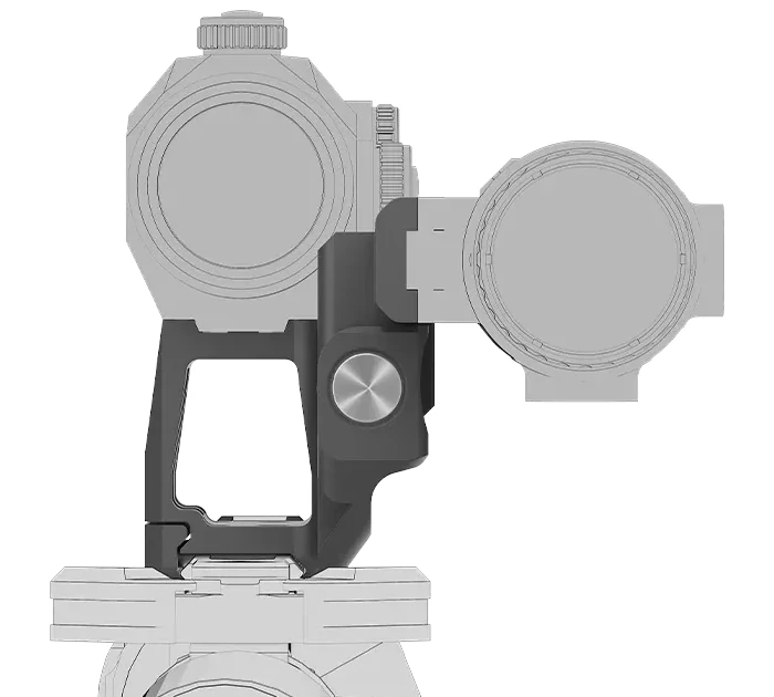 Montaż wysoki 1-częściowy do kolimatora/powiększalnika Vector Optics - 21mm Picatinny - (XASR-RM02)