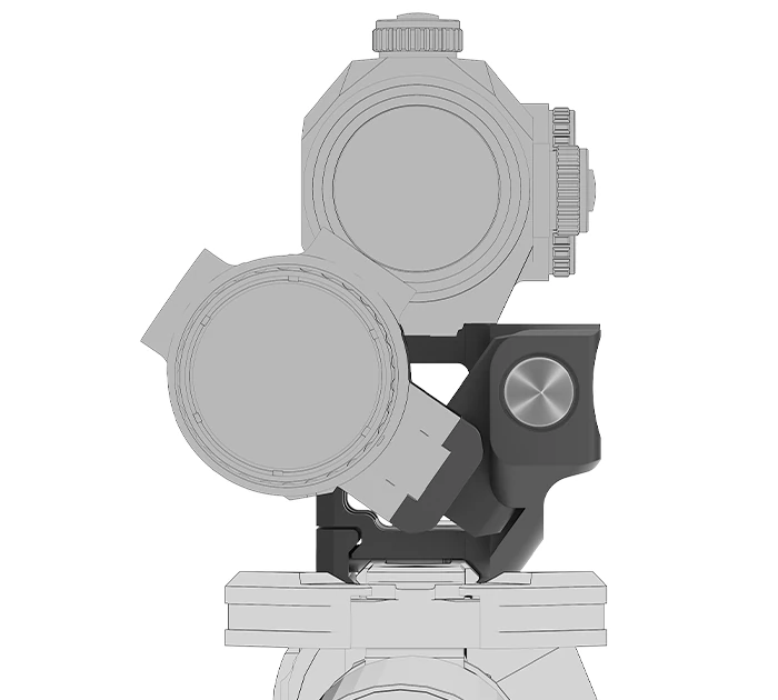 Montaż wysoki 1-częściowy do kolimatora/powiększalnika Vector Optics - 21mm Picatinny - (XASR-RM02)