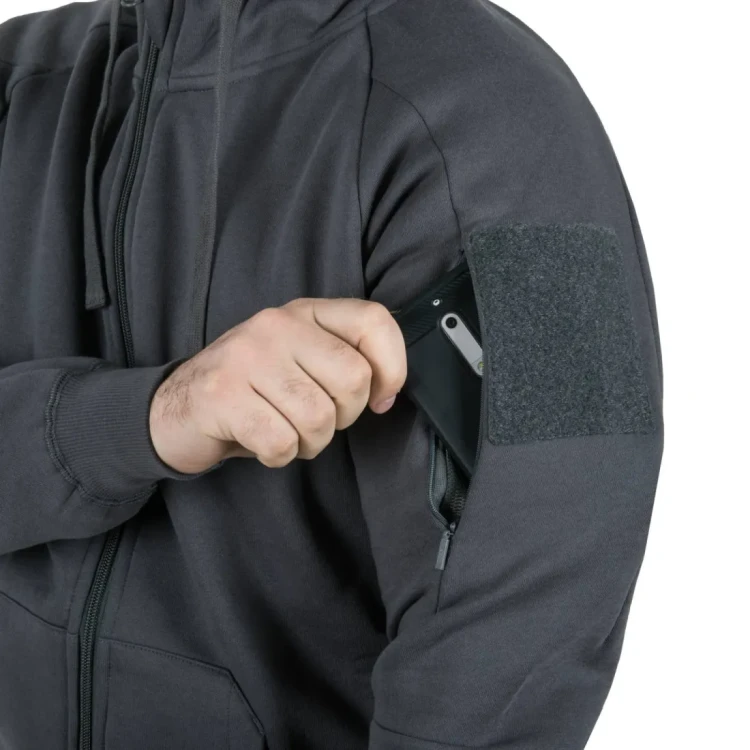 Bluza Helikon Urban Tactical Hoodie Lite (FullZip) - Light Grey Melange (BL-ULF-CB-2G)