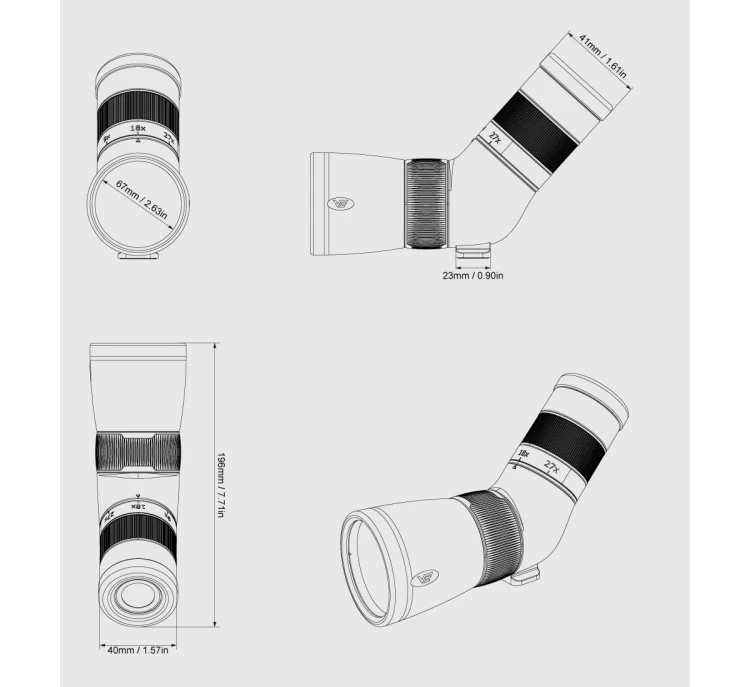 Luneta obserwacyjna Vector Optics Paragon 9-27x56 ED Ultra Short - SCSS-11