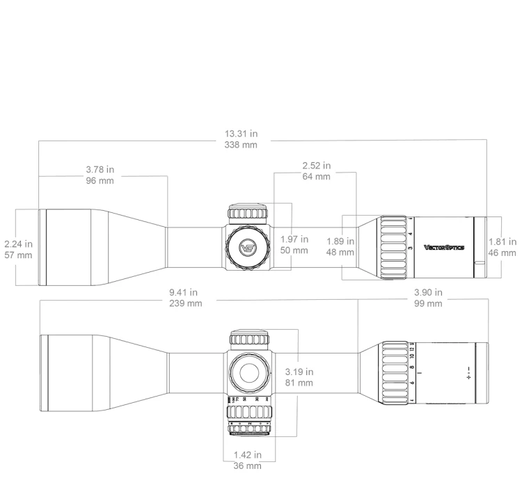 Luneta Vector Optics Continental x6 3-18x50i Fiber - SFP - G4 - SCOL-65