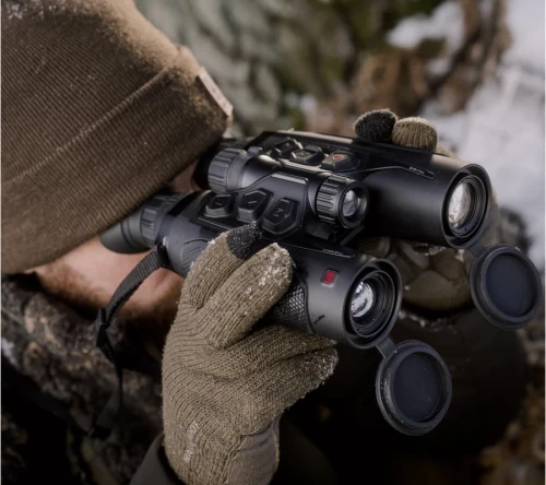 Lornetka termowizyjna HIKMICRO Habrok 4K HE25L 2.0 LRF + dwa iluminatory 850 i 940 nm