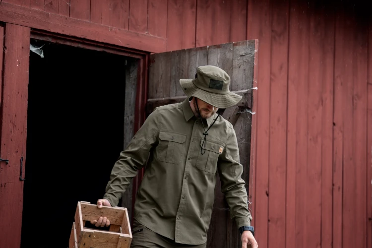 Koszula Seeland Selous Cargo L/S - Grape Leaf