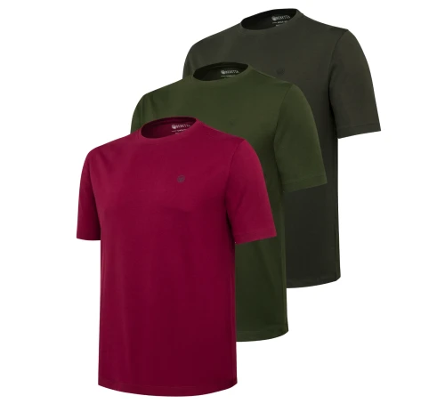 Koszulka Beretta Corporate (3-pack) TS841 - Green.Cordovan.Peat (1).webp