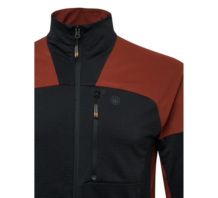 Beretta Kruma GridTech Fleece P379 - Black.Madder (3).webp
