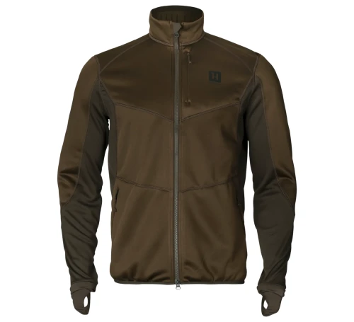 Bluza Härkila Scandinavian Fleece - Willow Green/Deep Brown