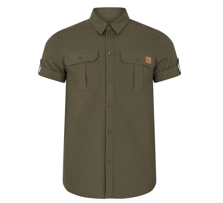 Koszula z krótkim rękawem Seeland Selous S/S Cargo - Grape Leaf
