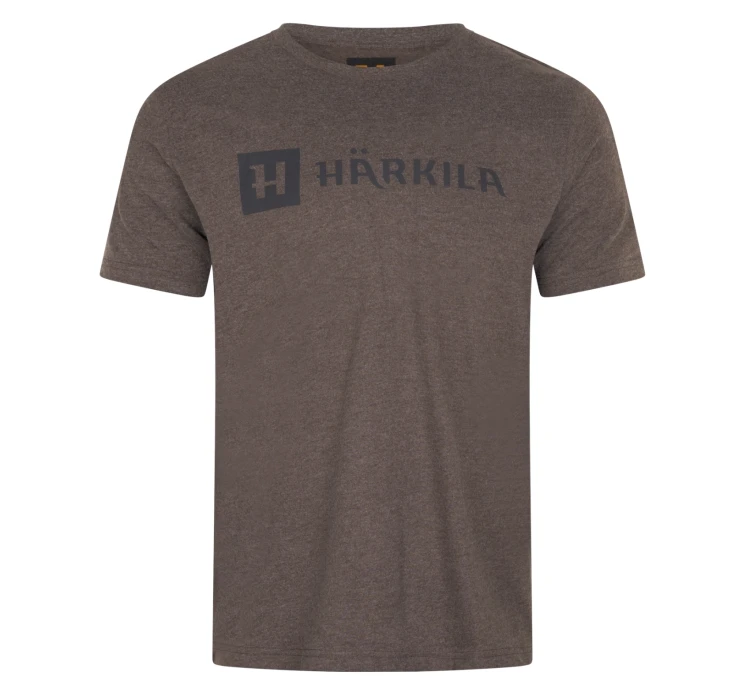 Koszulka Härkila Indentity S/S - Brown Melange