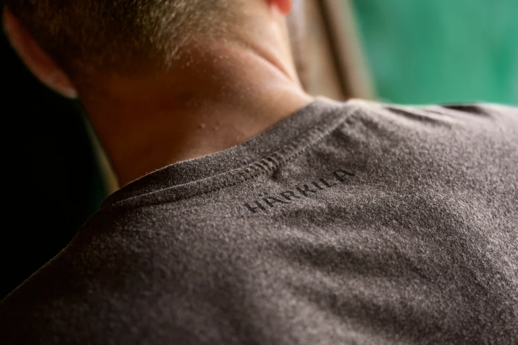 Koszulka Härkila Indentity S/S - Brown Melange