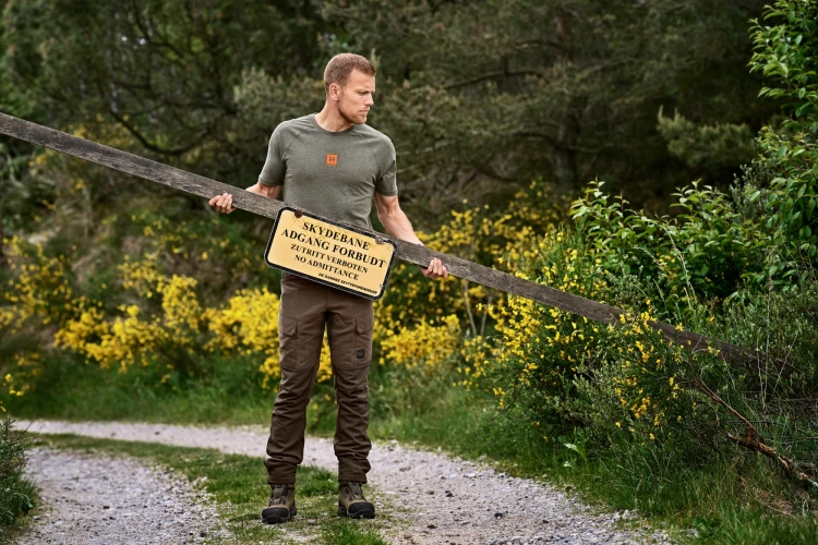 Koszulka Härkila Instinct S/S - Green Melange