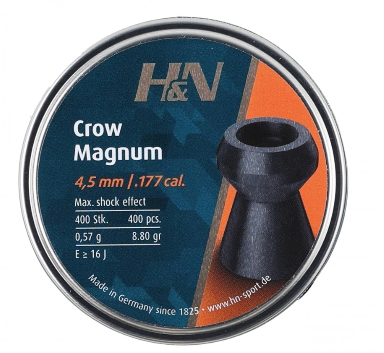 Śrut diabolo H&amp;N Crow Magnum 4,5 mm (400)