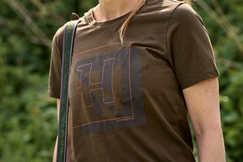 Koszulka damska Härkila H-logo S/S - Willow Green