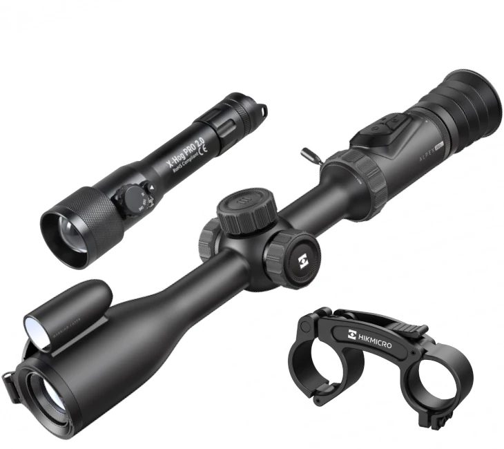 Celownik noktowizyjny HIKMICRO Alpex Pro LRF A50PL + iluminator X-HOG Pro v2 940/850 nm