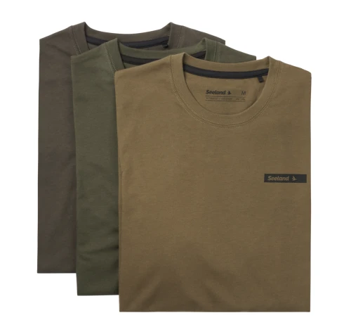 Koszulki Seeland (3-pack) - Pine Green/Military Olive/Grape Leaf
