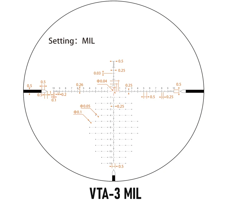 Luneta Vector Optics Tauron 6-24x50 HD - FFP - VTA-3 MIL - SCFF-81