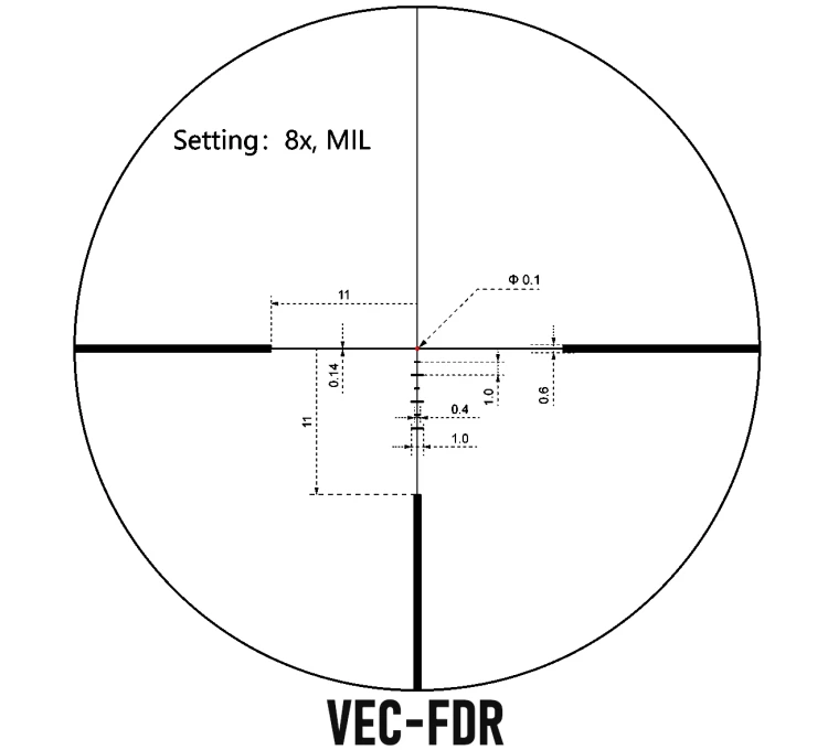 Luneta Vector Optics Continental x8 1-8x24i Fiber ED - SFP - VEC-FDR - SCOC-45