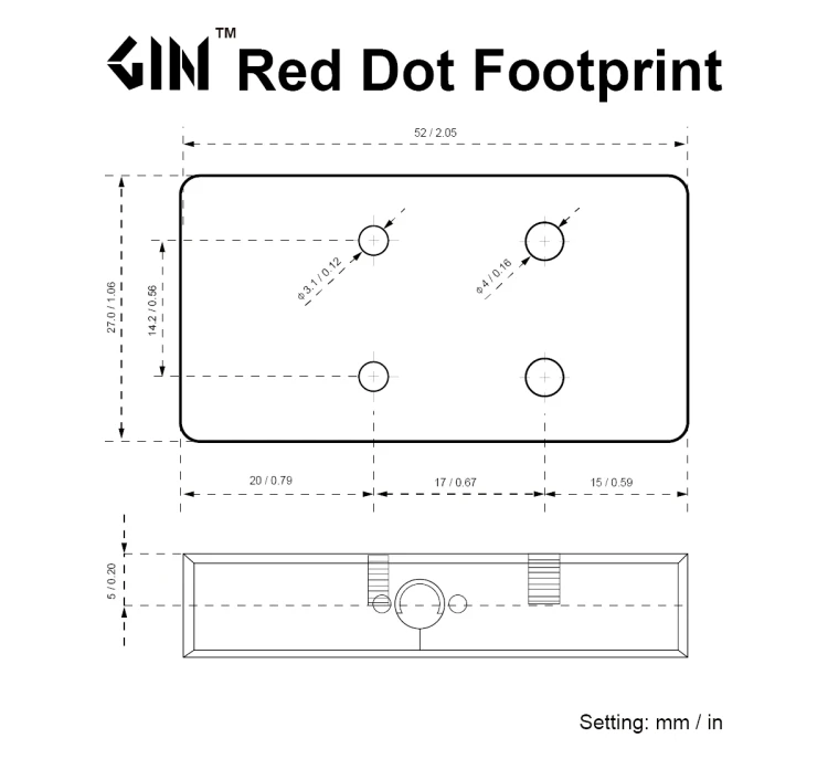 Montaż Vector Optics VAS Red Dot Adapter do kolimatora - GIN - SCRA-GIN1