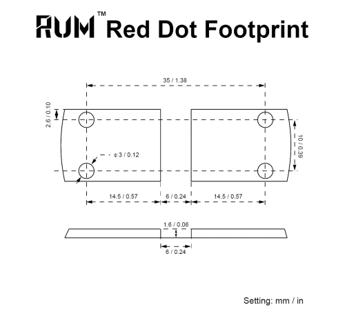 Montaż Vector Optics VAS Red Dot Adapter do kolimatora - RUM - SCRA-RUM1