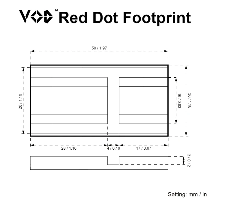 Montaż Vector Optics VAS Red Dot Adapter do kolimatora - VOD - SCRA-VOD1