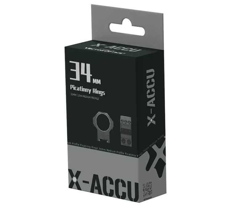 Montaż dwuczęściowy Vector Optics X-ACCU 34mm - Średni - 21mm Picatinny - XASR-3453