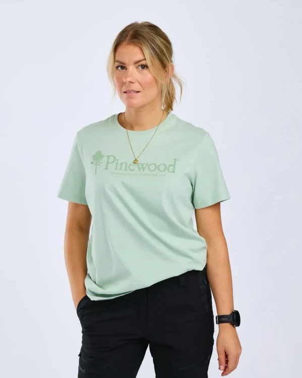 Koszulka damska Pinewood Outdoor Life 3445 - Frosty Green