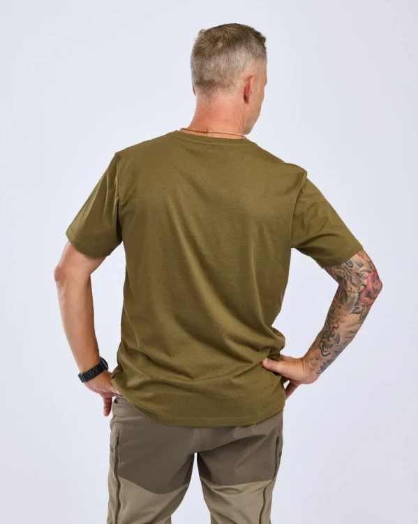 Koszulka Pinewood Finnveden Recycled Outdoor 5449 - Olive Mel Campsite