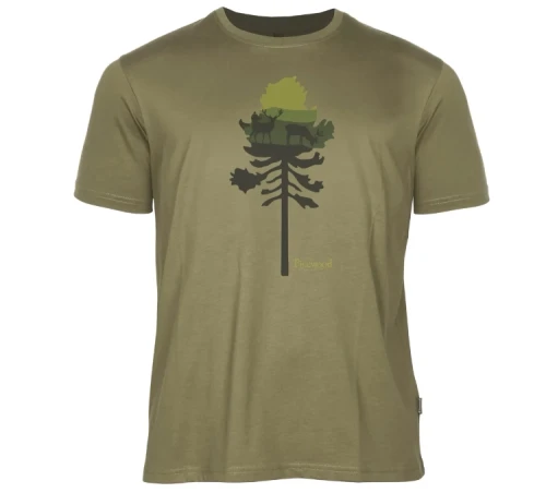 Koszulka Pinewood Finnveden Recycled Outdoor 5449 - Olive Mel Pine Tree