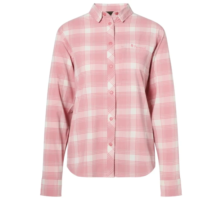 Koszula damska Pinewood Abisko Trekking InsectSafe 3222 - L.Pink/White