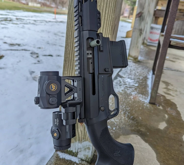 Zestaw Vector Optics - Kolimator Scrapper 1x25 MRT + Powiększalnik Paragon 3x + Montaż Picatinny - SCRMMK-01