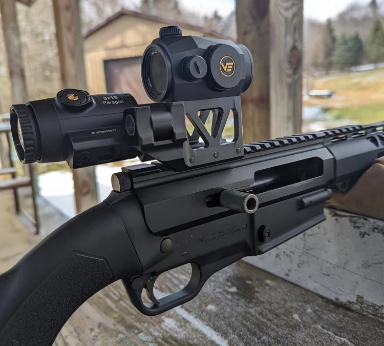 Zestaw Vector Optics - Kolimator Scrapper 1x25 MRT + Powiększalnik Paragon 3x + Montaż Picatinny - SCRMMK-01
