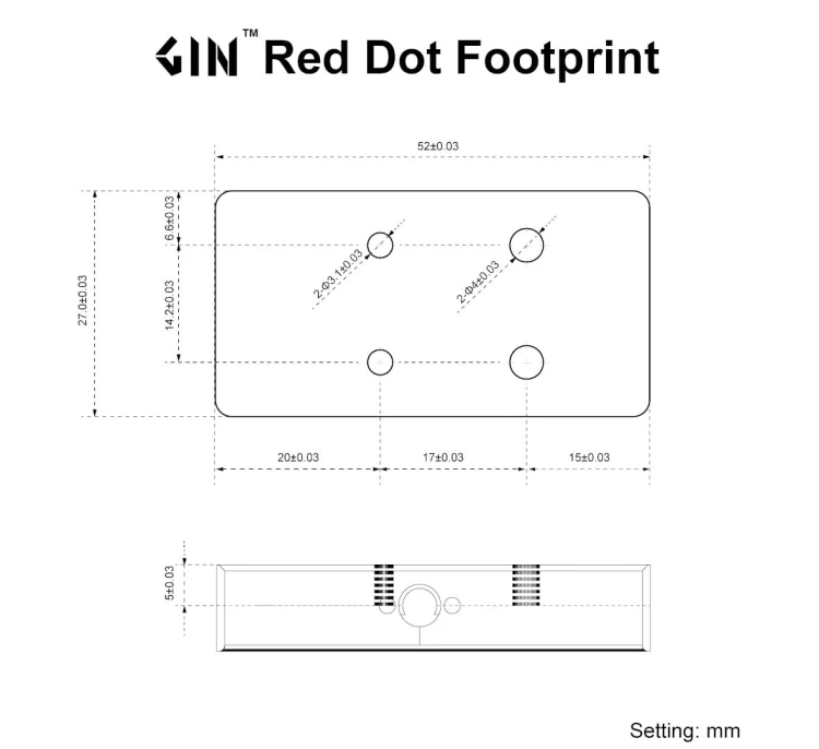 Kolimator Vector Optics Frenzy F3 1x26x32 6MOA - GIN - SCRD-79