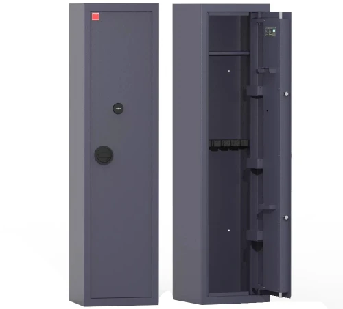 Szafa na broń długą (6 szt.) NOVCAN G-3/MODERN/125/6+ (RAL7024) - klasa S1