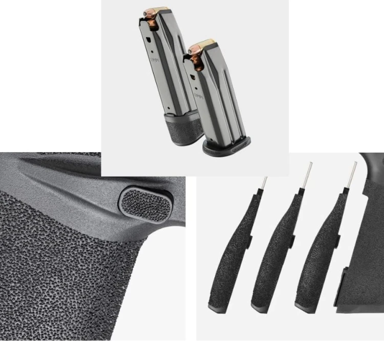 Pistolet HS-ECHELON 4,7" COMPACT TB 3-DOT TRYT kal.9x19mm