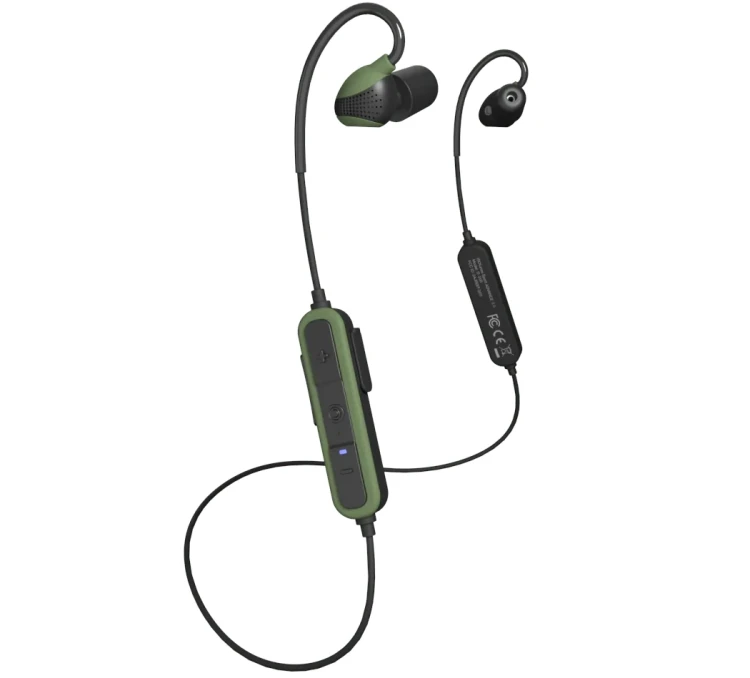 Zatyczki do uszu ISOtunes Advance 2.0 z Bluetooth IT-26b - Czarny/Oliwkowy